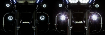 CIRO TAC-10 LIGHT CANNONS WITH HALO DAYTIME RUNNING LIGHTS